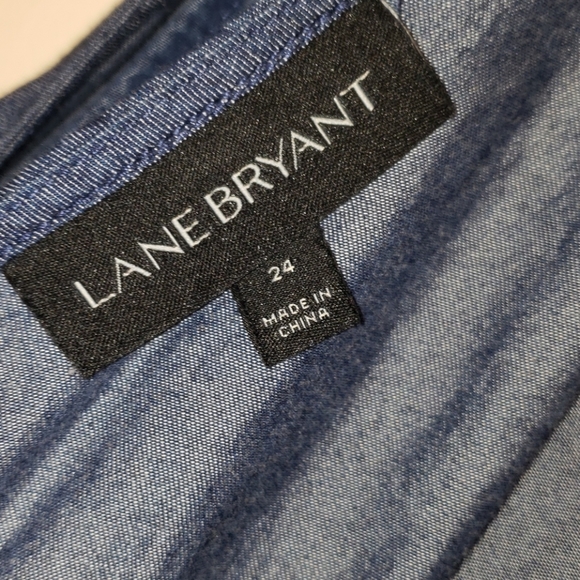 New Lane Bryant Surplice Top Wide Leg Jumpsuit 24 - Picture 11 of 14